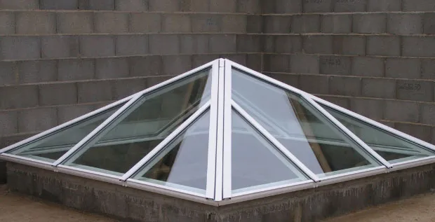 Glass pyramid
