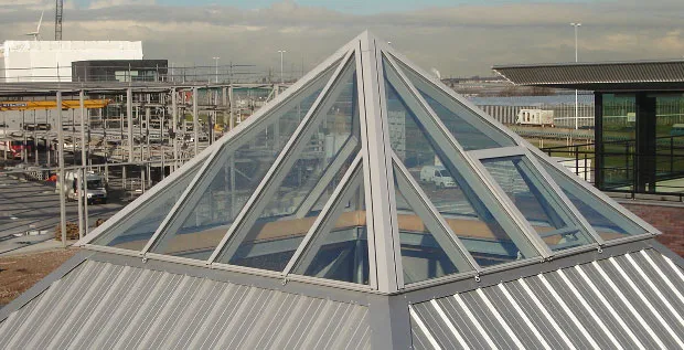 Glass pyramid